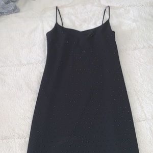 Black rhinestone dress